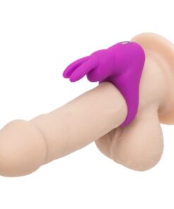 Happy Rabbit Rechargeable Vibrating Rabbit Cock Ring - Purple