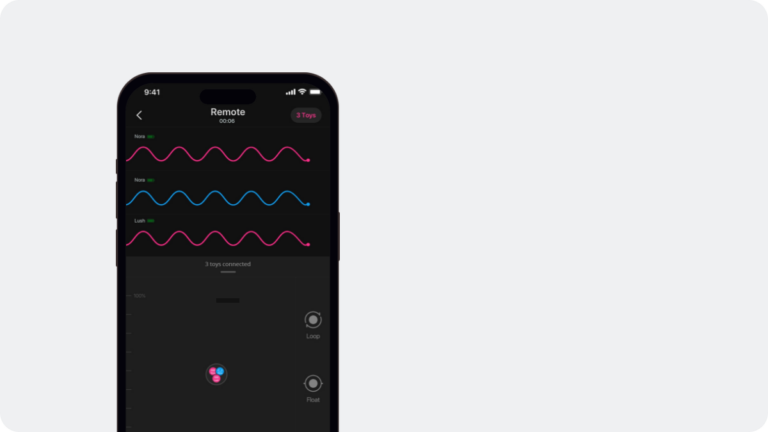 Lovense Remote app vibration waveform and pattern-control interface