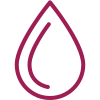 Smooth-touch line icon representing water-based comfort