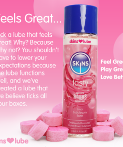 Skins Bubblegum Water Based Lubricant 4.4 fl oz (130ml)