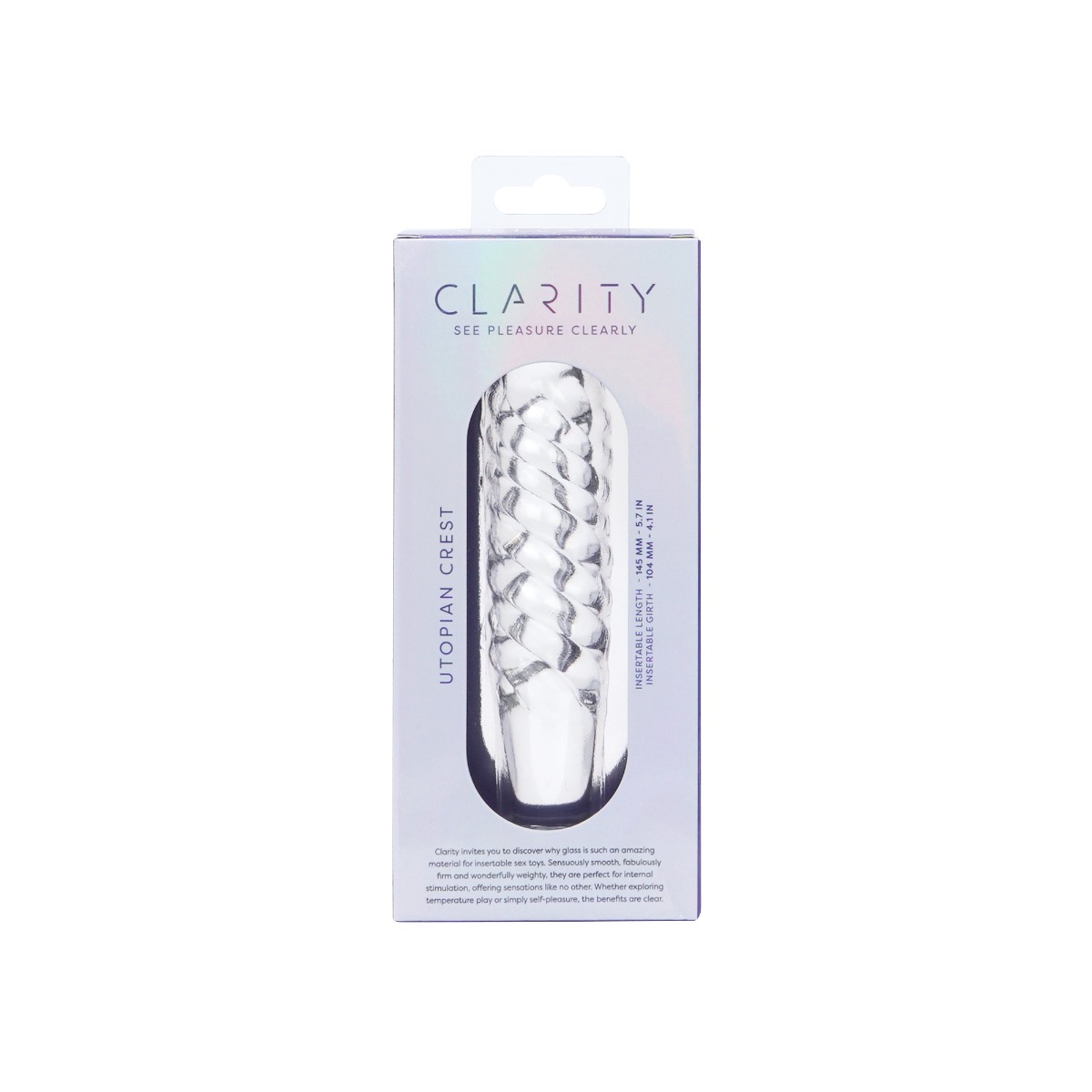 Clarity – Glass Dildo – Utopian Crest