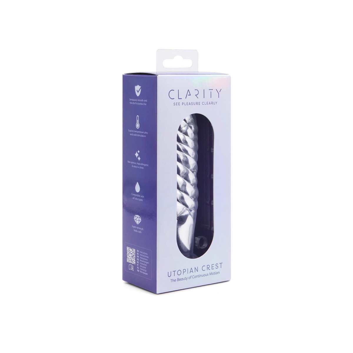 Clarity – Glass Dildo – Utopian Crest