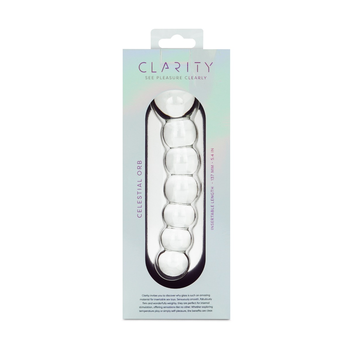 Clarity – Glass Dildo – Celestial Orb