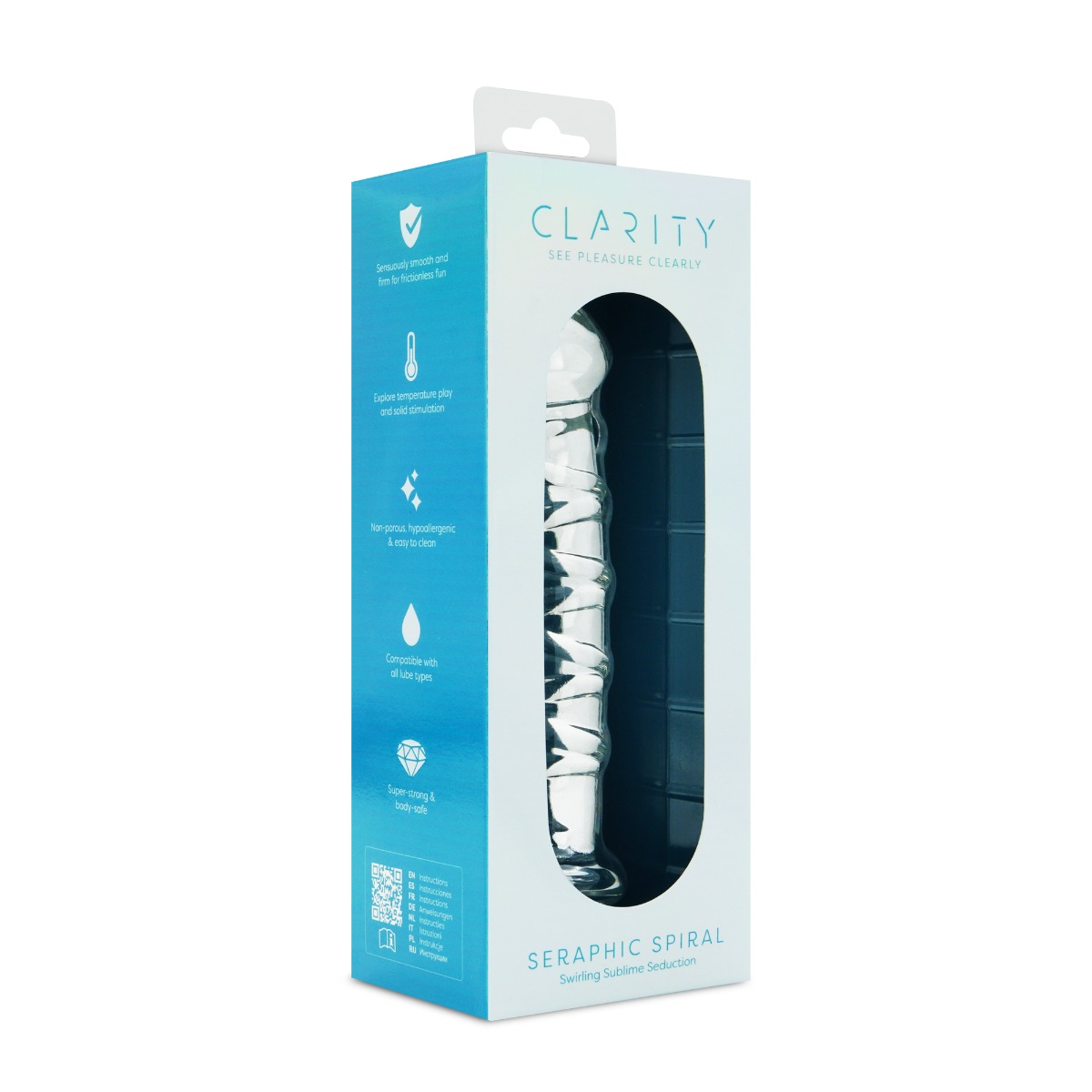 Clarity – Glass Dildo – Seraphic Spiral