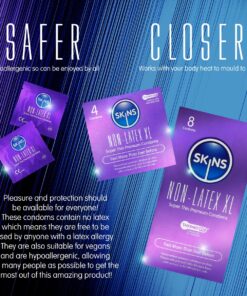 Skins Condoms Non-Latex XL 8 Pack