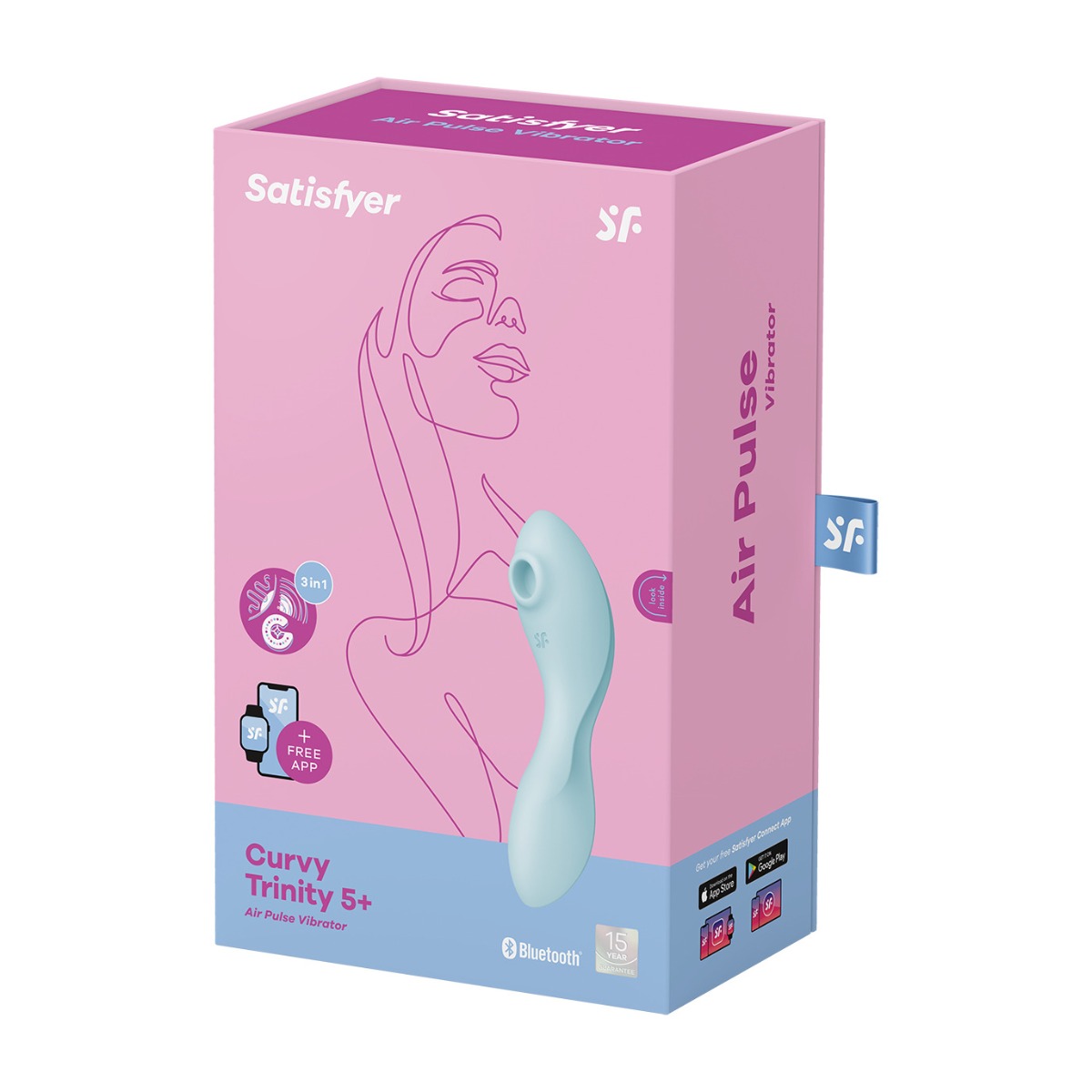 Satisfyer Curvy Trinity 5+ – Blue