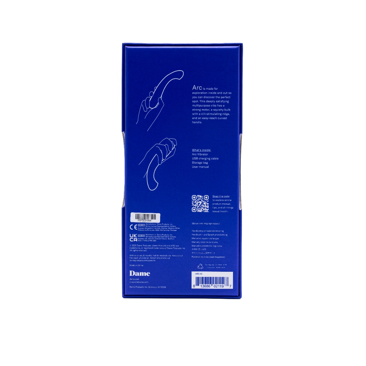 DAME – Arc – G-Spot Vibrator – Ice