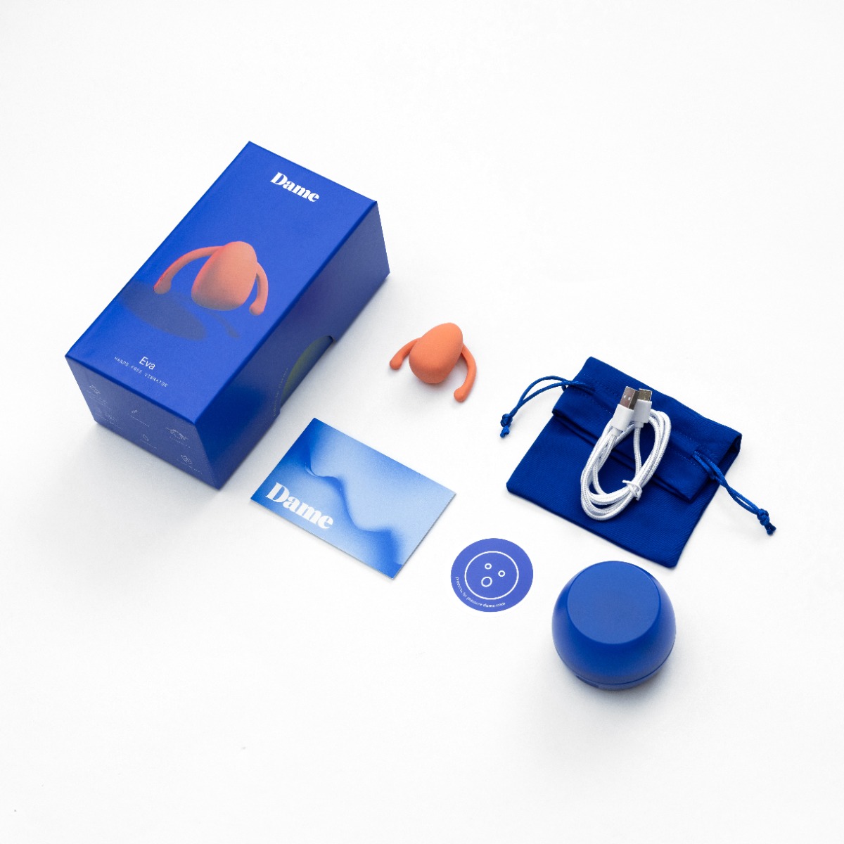 DAME – Eva Couples Vibrator – Papaya