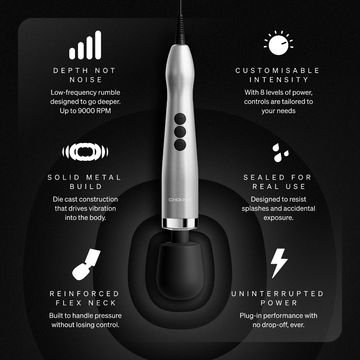 Doxy 2.0 – Die Cast Max Plug‑In – Metal – Silver