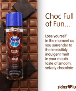 Skins Double Chocolate Water Based Lubricant 4.4 fl oz (130ml)