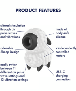 Satisfyer Dreamy Sheep – Double Air Pulse Vibrator