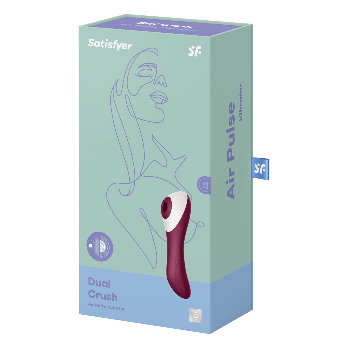 Satisfyer Dual Crush – Burgundy