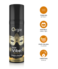 Orgie Dual Vibe - Kissable Liquid Vibrator - Pina Colada