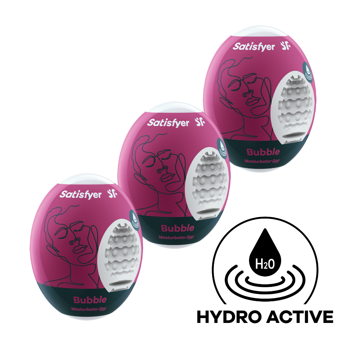 Satisfyer 3er Set Bubble – Violet