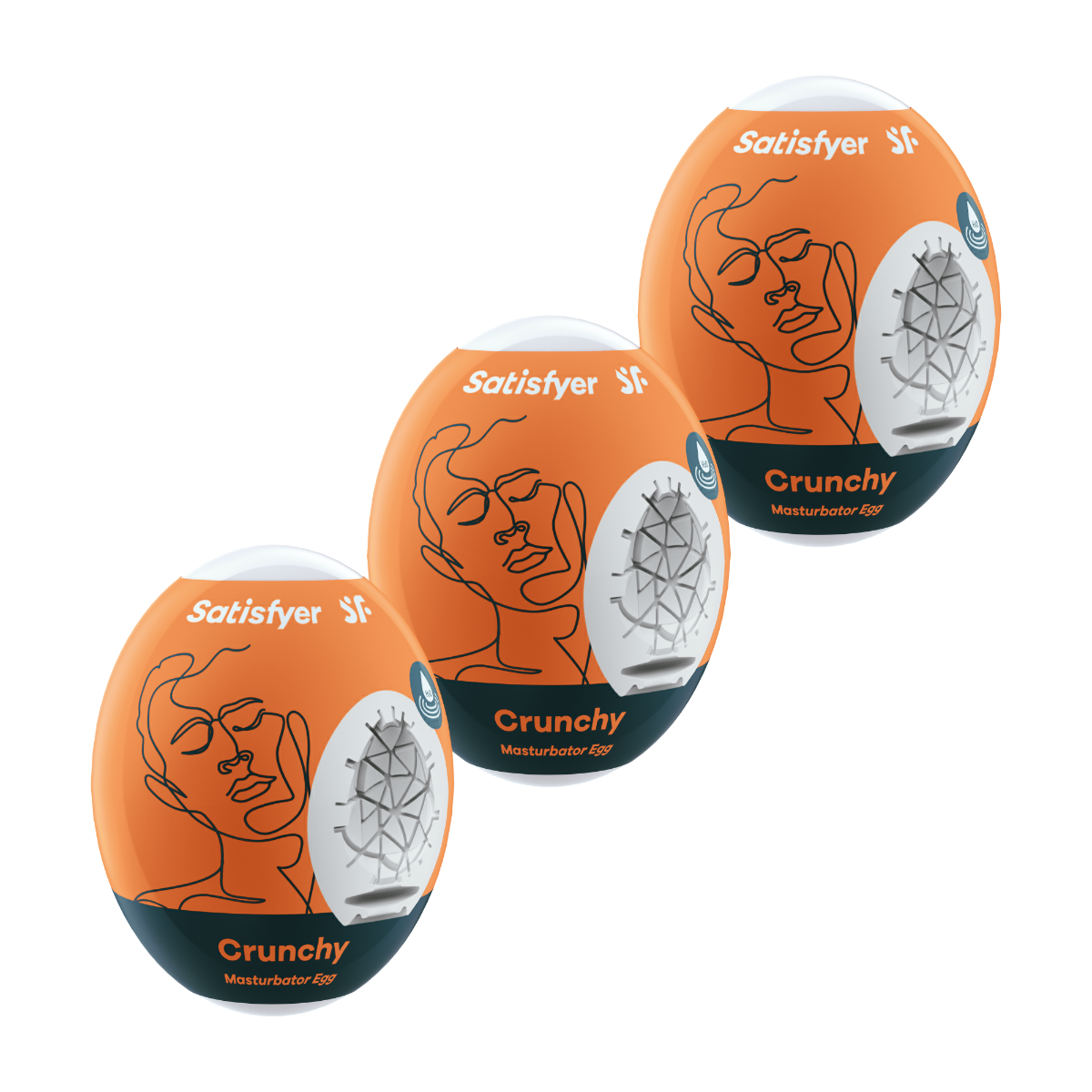 Satisfyer 3er Set Crunchy – Orange