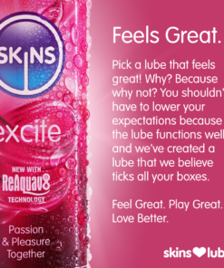 Skins Excite Tingling Water Based Lubricant 4.4 fl oz (130ml)