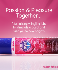 Skins Excite Tingling Water Based Lubricant 4.4 fl oz (130ml)