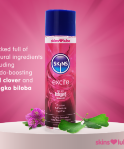 Skins Excite Tingling Water Based Lubricant 4.4 fl oz (130ml)