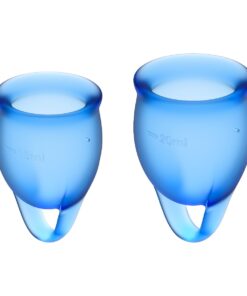 Satisfyer Feel Confident Menstrual Cup – Dark Blue