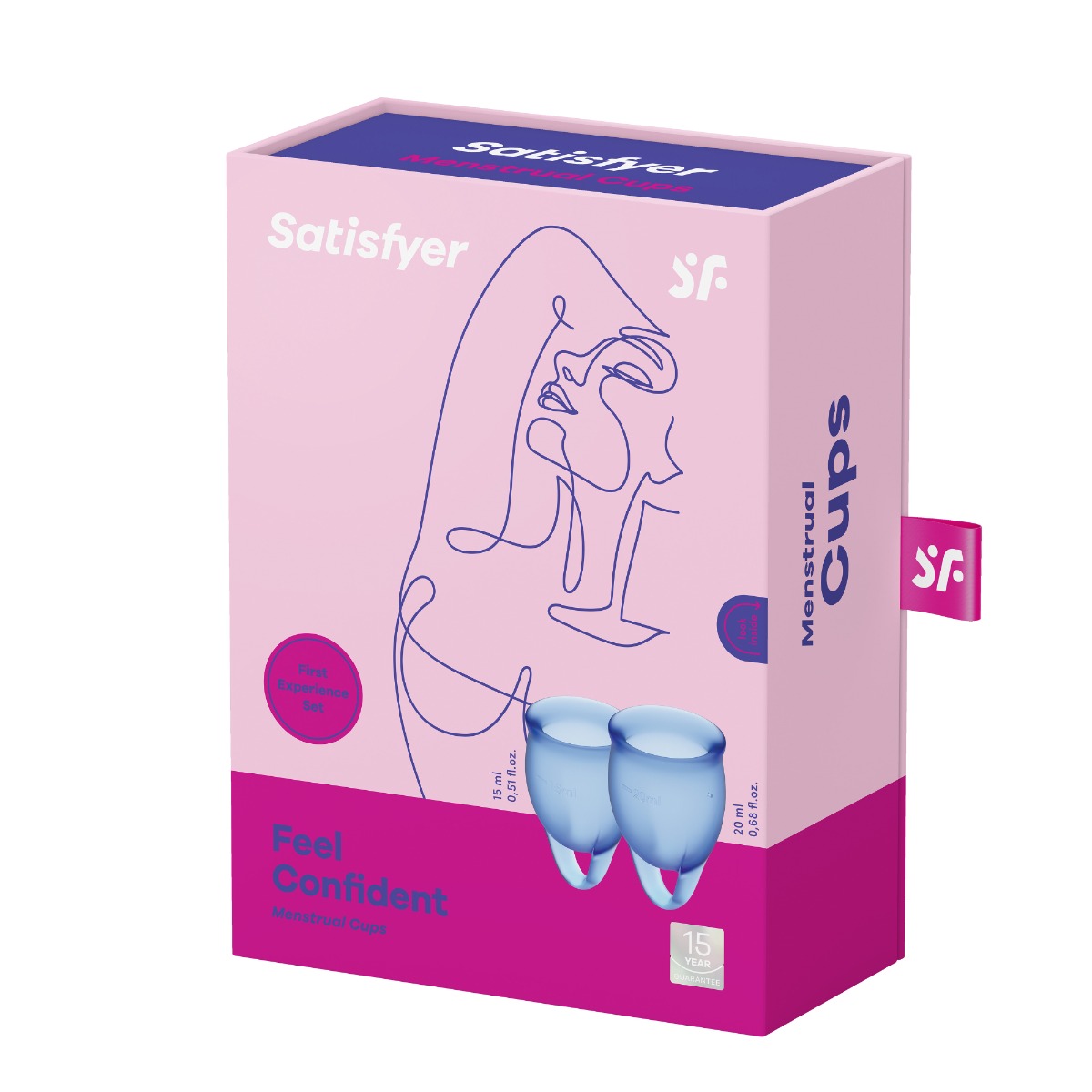 Satisfyer Feel Confident Menstrual Cup – Dark Blue