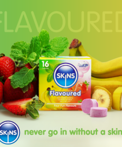Skins Condoms Flavours Assorted FOIL (BAG 500)