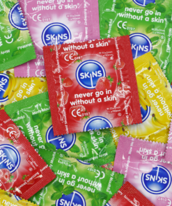 Skins Condoms Flavours Assorted FOIL (BAG 500)