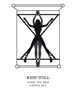 Fifty Shades of Grey Keep Still Over the Bed Cross Restraint Silver