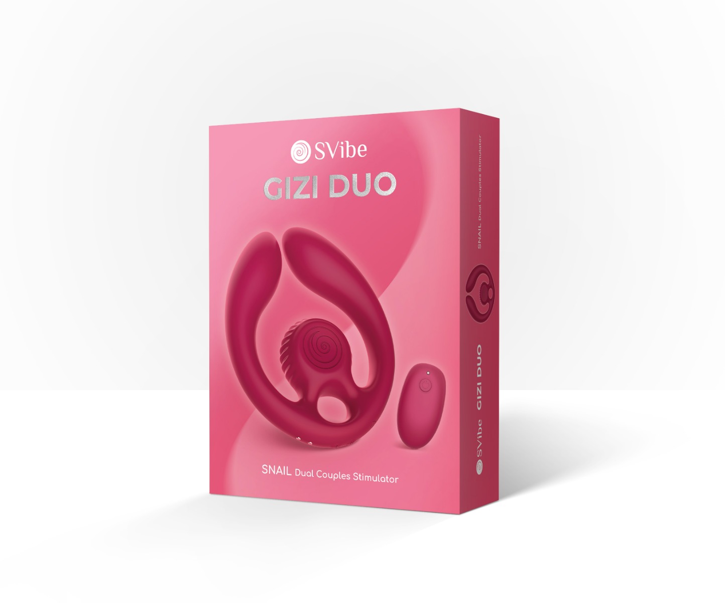 SVibe Snail GIZI Duo Couples Stimulator – Burgundy