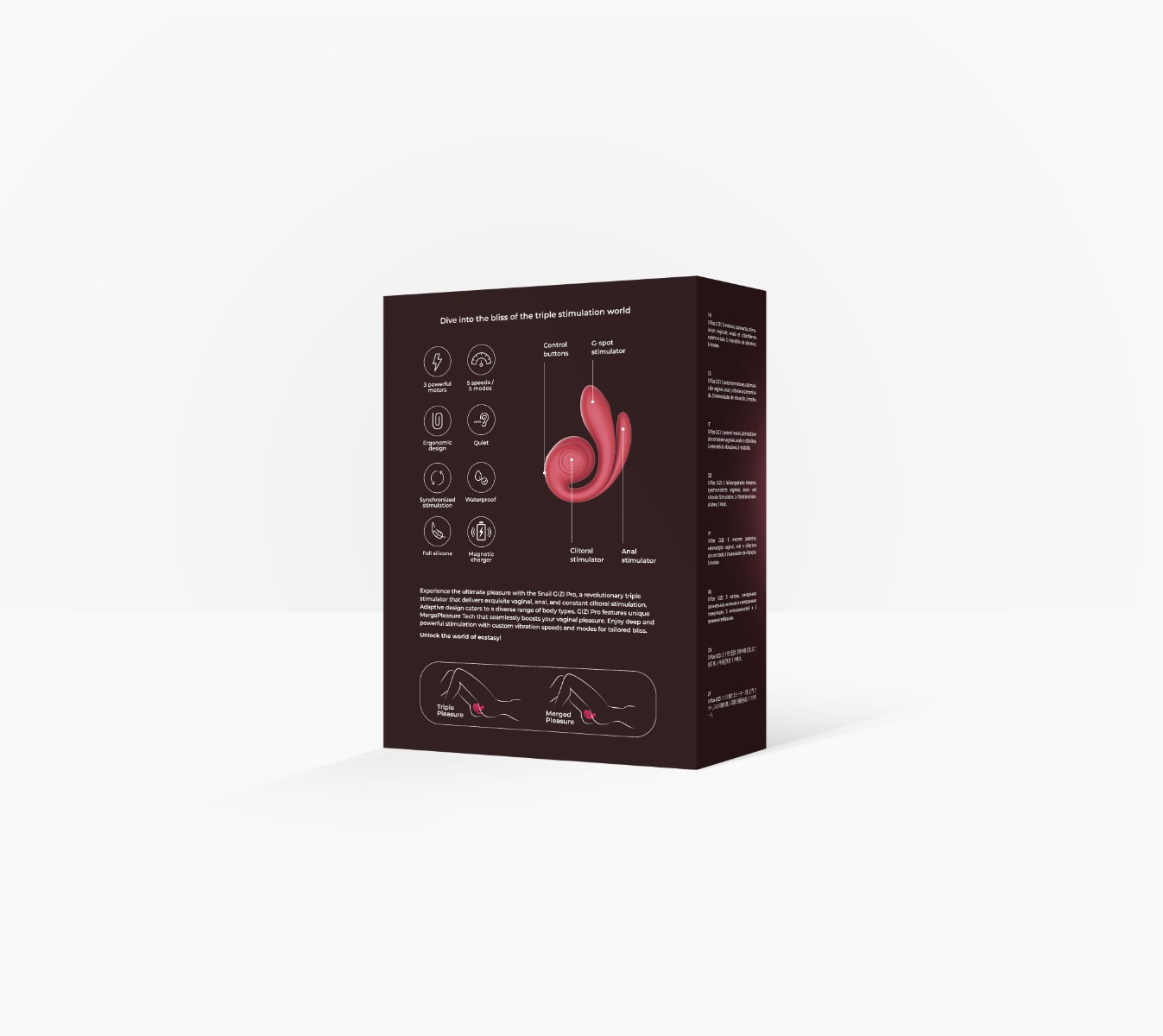 SVibe Snail GIZI Pro Triple G-Spot Stimulator – Bordeaux