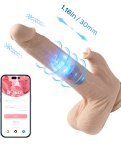 Honey Play Box – Colter – Realistic Thrusting Dildo with Vibrating Licker 8.5″ (App Controlled)