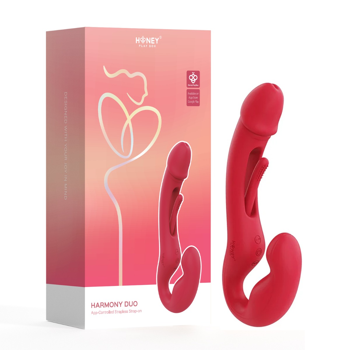 Honey Play Box – Harmony Duo – Strapless Strap-on (App Controlled)