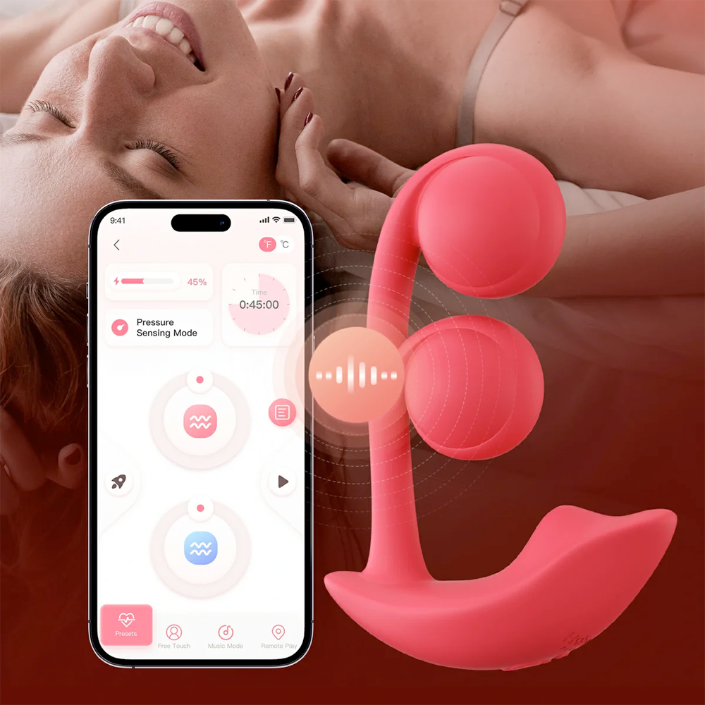 Honey Play Box – Melody – Twin Balls Clit & G Spot Vibrator (App Controlled Pressure Sensing)