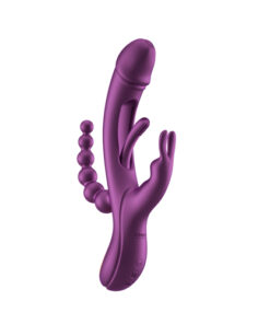 Honey Play Box – Trilux – Kinky Finger Rabbit Vibrator with Anal Beads