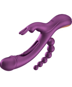 Honey Play Box – Trilux – Kinky Finger Rabbit Vibrator with Anal Beads