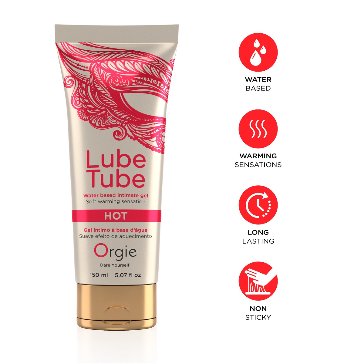 Orgie Lube Tube Hot – 150ml