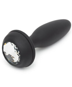 Happy Rabbit Rechargeable Vibrating Butt Plug Large - Black/Purple