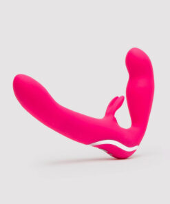 Happy Rabbit Strapless Strap On Rabbit Vibe Pink