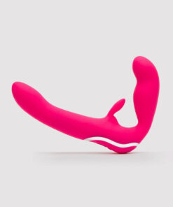 Happy Rabbit Strapless Strap On Rabbit Vibe Pink