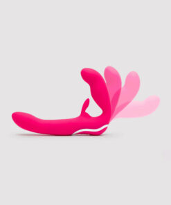 Happy Rabbit Strapless Strap On Rabbit Vibe Pink