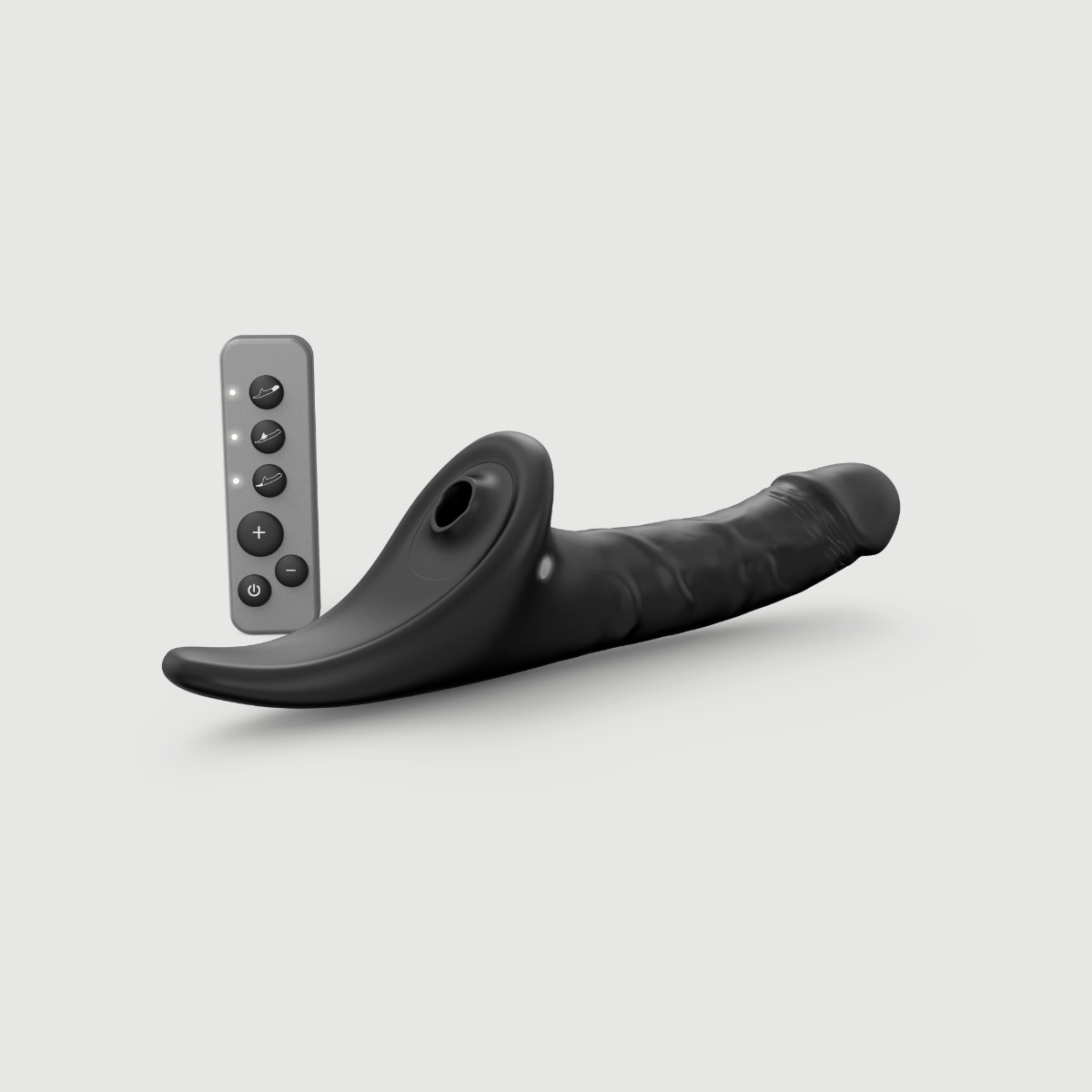 Strap On Me – Multi Orgasm Realistic Dildo – M – Black Tr