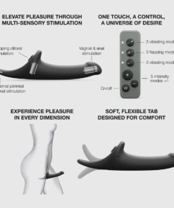 Strap On Me – Multi Orgasm Dildo – M – Black Tr