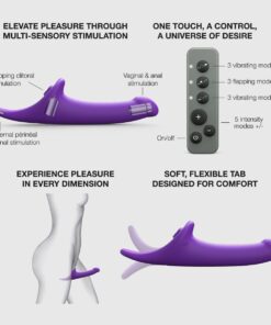 Strap On Me – Multi Orgasm Dildo – S – Purple Tr