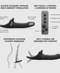 Strap On Me – Multi Orgasm Realistic Dildo – M – Black Tr