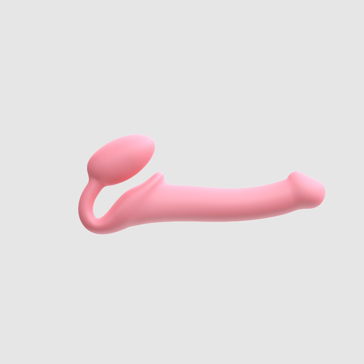 Strap On Me – Silicone Bendable Strap-On – M – Pastel Pink