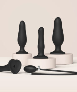 Strap On Me – Inflatable Dildo Plug Black