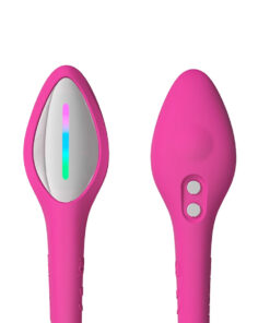 Lovense Lush 4 silicone vibrating egg and LED tail – close-up