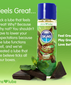 Skins Mint Chocolate Water Based Lubricant 4.4 fl oz (130ml)