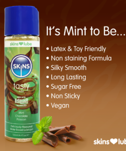 Skins Mint Chocolate Water Based Lubricant 4.4 fl oz (130ml)