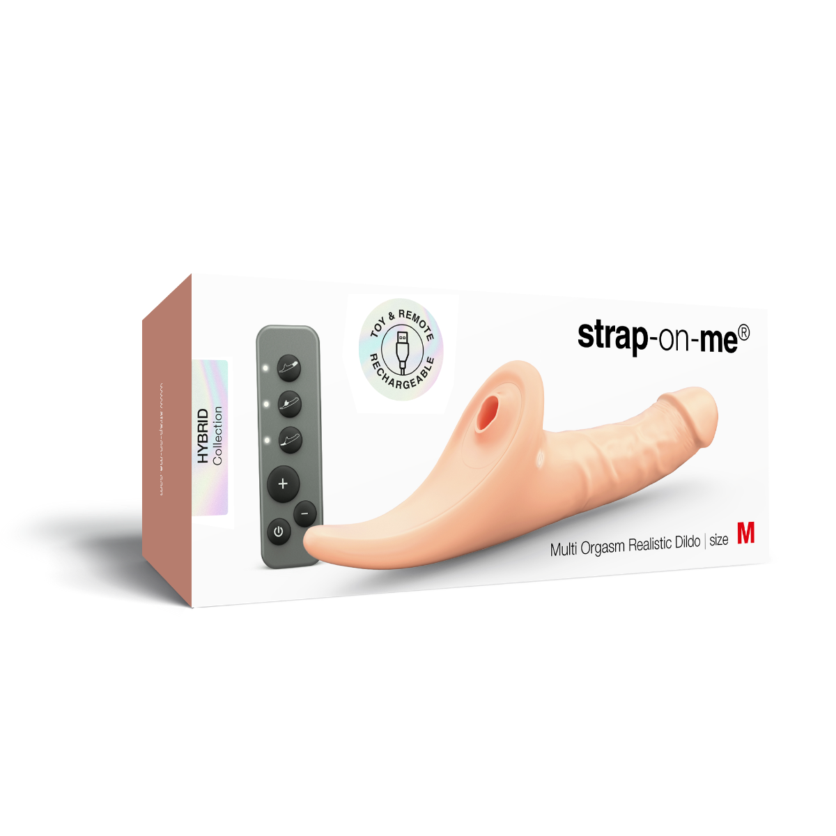 Strap On Me – Multi Orgasm Realistic Dildo – M – Vanilla Tr