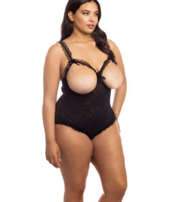 Oh La La Cheri – Amber Teddy – Plus – Queen Size – Black
